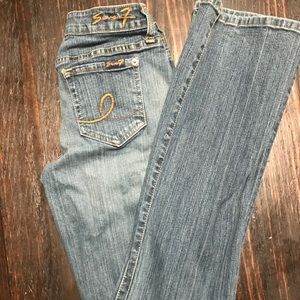 Seven brand boot cut stretch jeans
